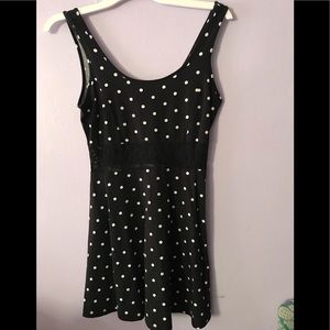 NWT | Forever 21 Black Polka Dot Dress
